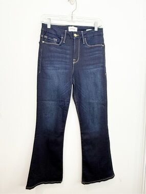 Frame Denim Le Crop Mini Boot Mid Rise Cabana Size 28 NWT